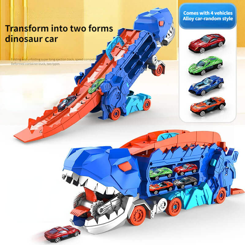 3-in-1 Racing Truck for Kids - T-Rex Transporter