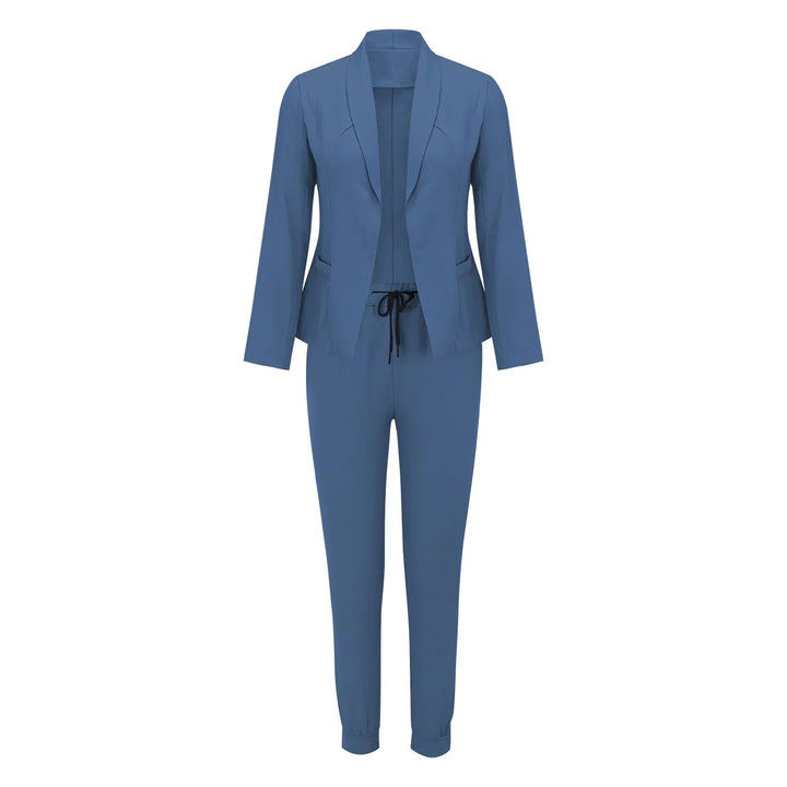 Casual two-piece set with tie belt – Liora