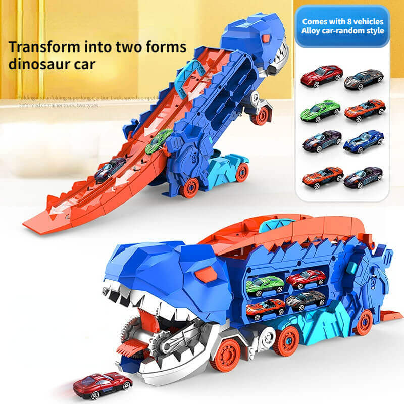 3-in-1 Racing Truck for Kids - T-Rex Transporter
