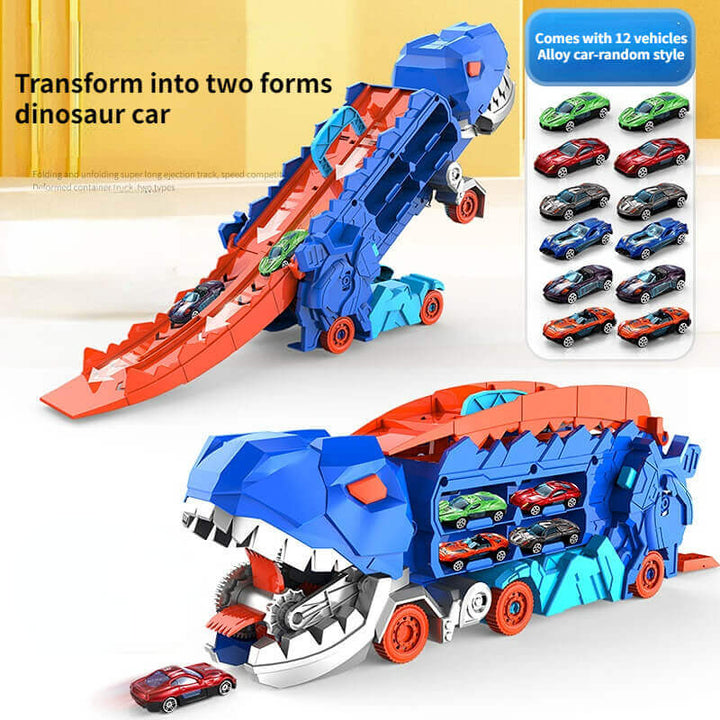 3-in-1 Racing Truck for Kids - T-Rex Transporter