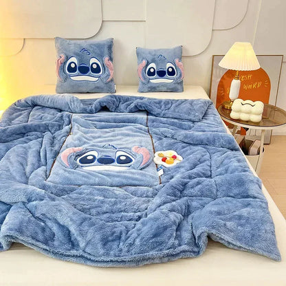 Luxus Cartoon Decken- und Kissen-Set – Nomi