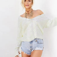 Women's Oversize Knit Sweater with Long Sleeves – Thalia