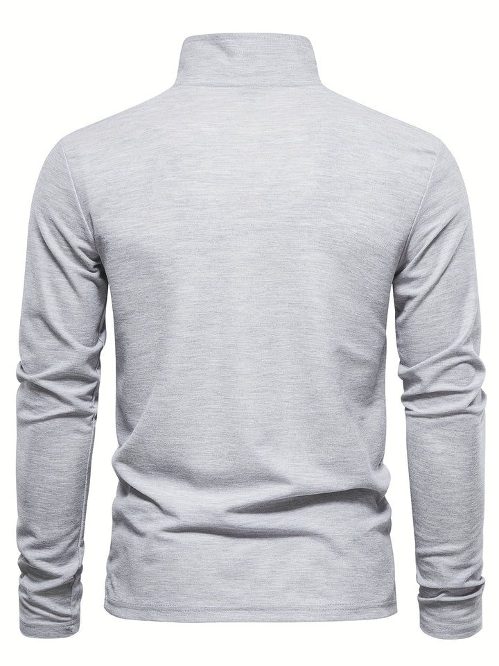 Polo cómodo para hombre con mangas largas