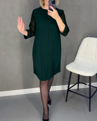 Elegant shift dress with mesh details – Gabrielle