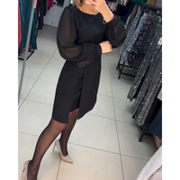Klassisches Kleid mit langen Ärmeln – Isabelle