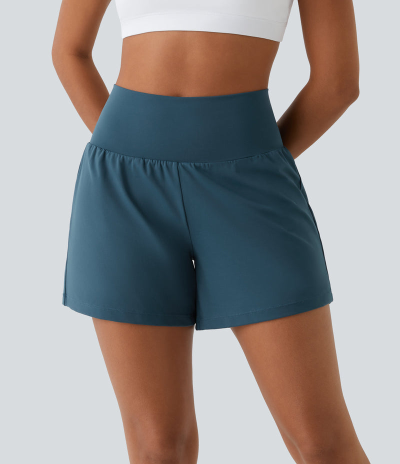 Breathable & Quick-Drying High-Waist Fitness Shorts for Women – Mirabella