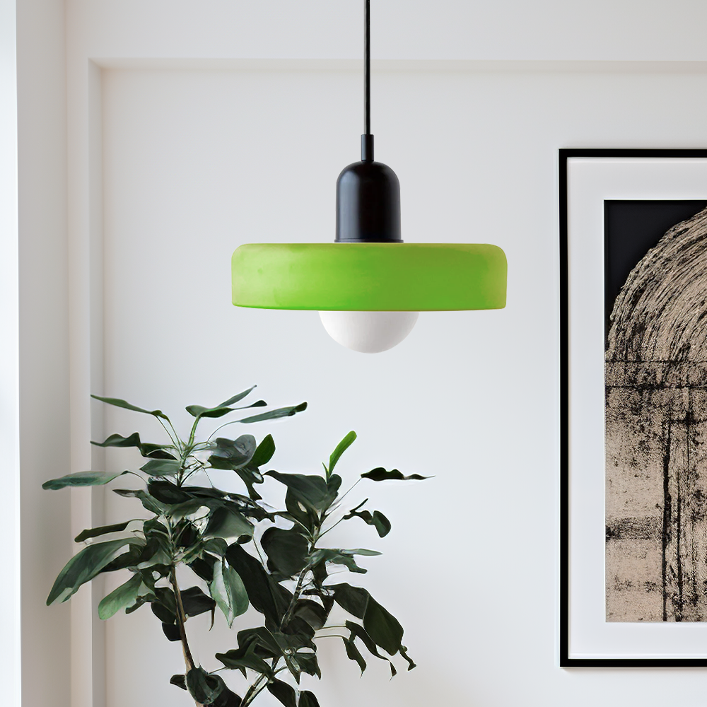 Lámpara colgante colorida estilo Bauhaus - StiloGlas
