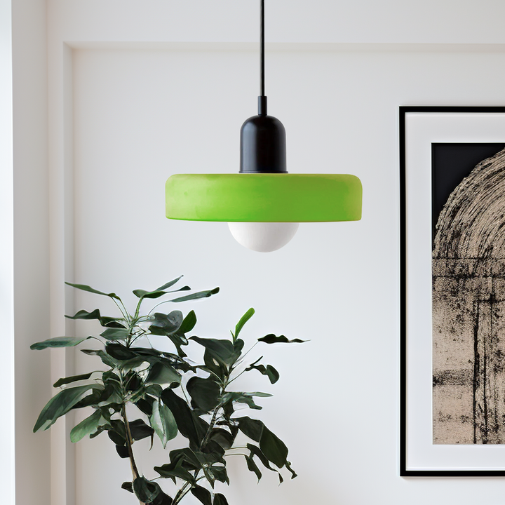 Lámpara colgante colorida estilo Bauhaus - StiloGlas