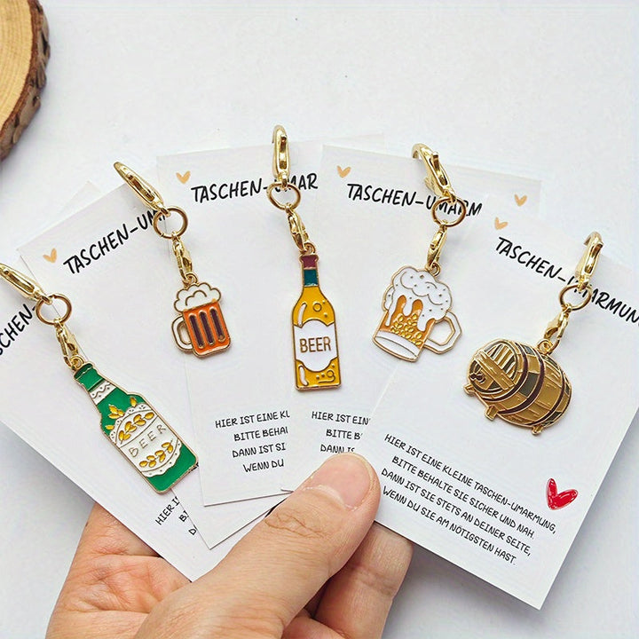 Oktoberfest Keychain 3 Sets (5 Pieces Each) – Beer Charms Oktoberfest 2025