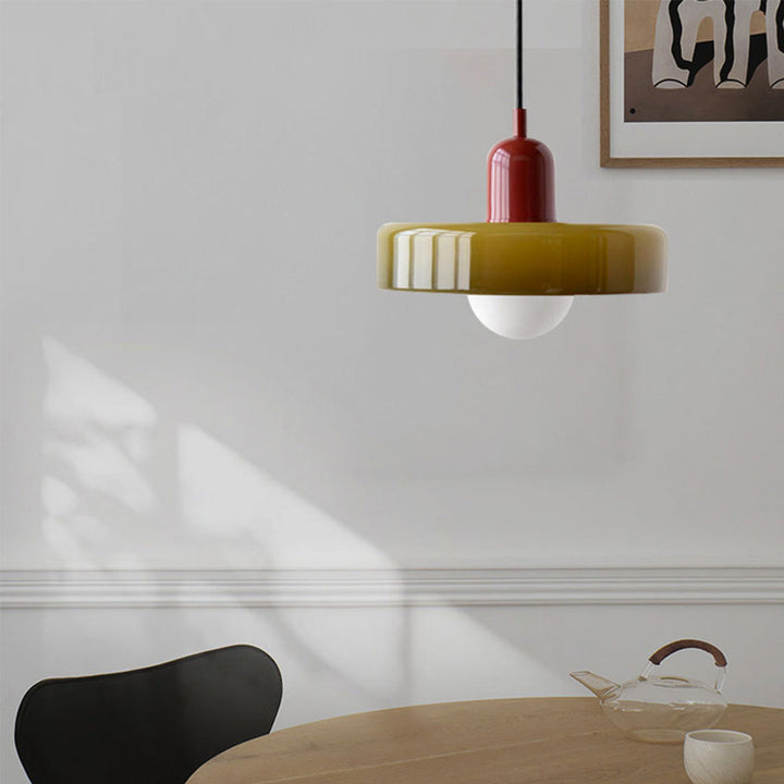 Lámpara colgante colorida estilo Bauhaus - StiloGlas
