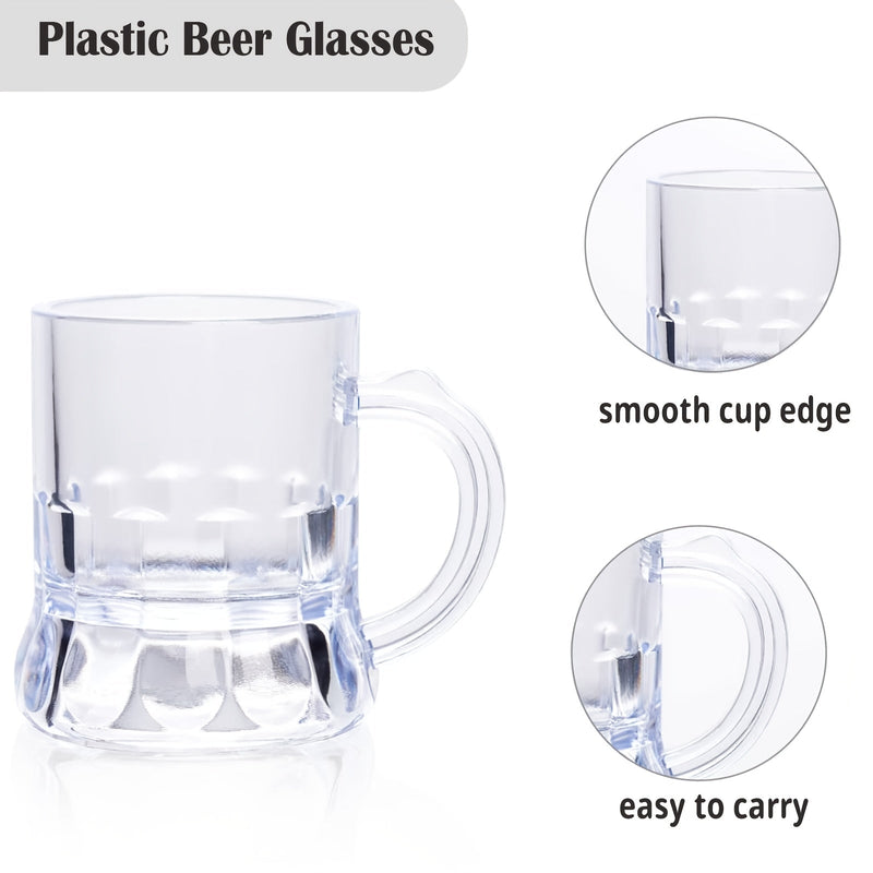 30 Pieces Clear Plastic Mini Beer Mugs – MiniMug30 Oktoberfest 2025