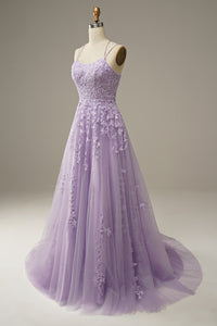 Fashionable tulle ball gown with appliqués - Victoria