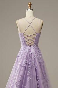 Fashionable tulle ball gown with appliqués - Victoria