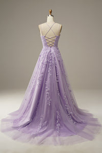 Fashionable tulle ball gown with appliqués - Victoria