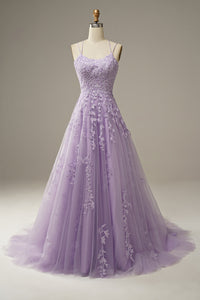 Fashionable tulle ball gown with appliqués - Victoria