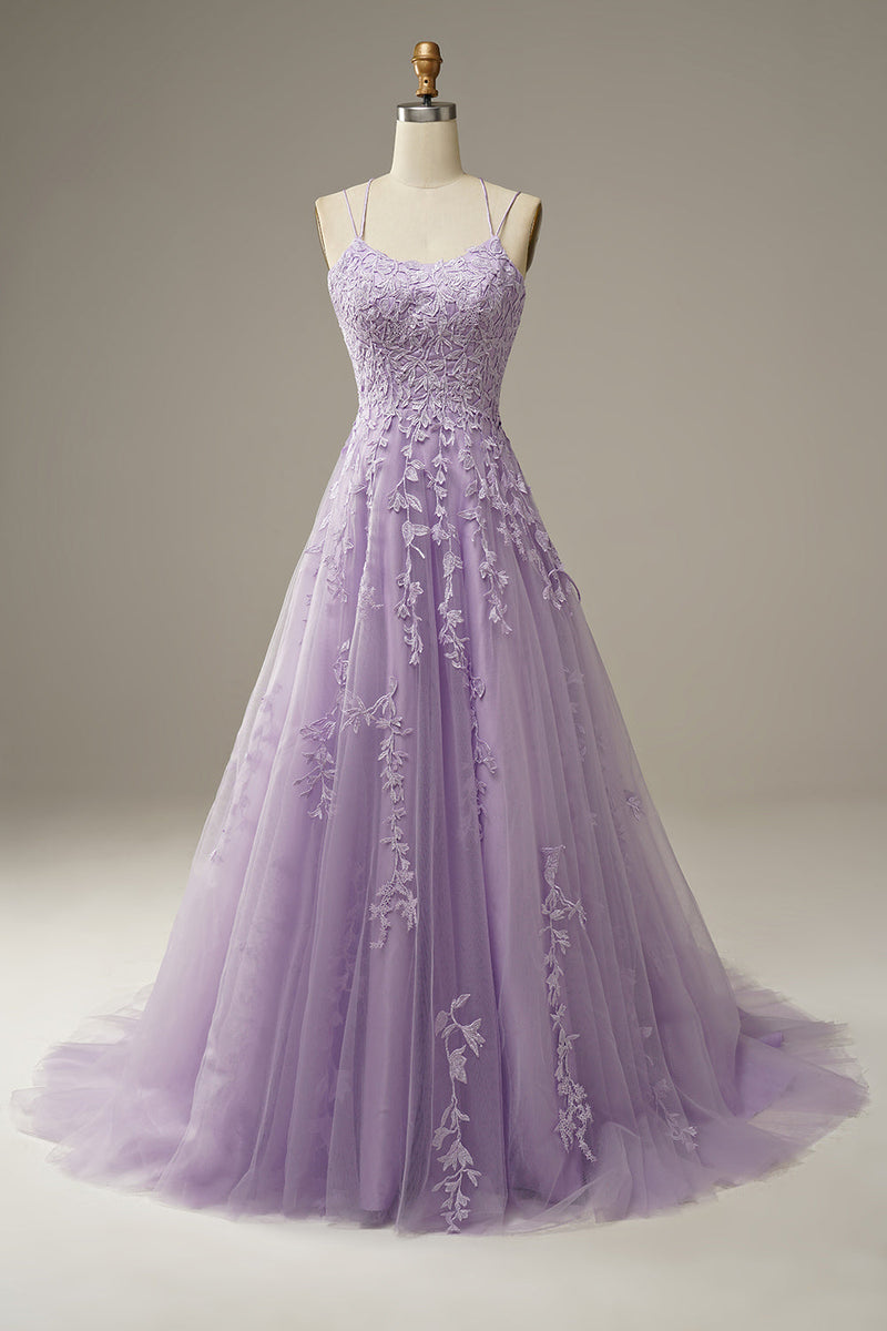 Fashionable tulle ball gown with appliqués - Victoria