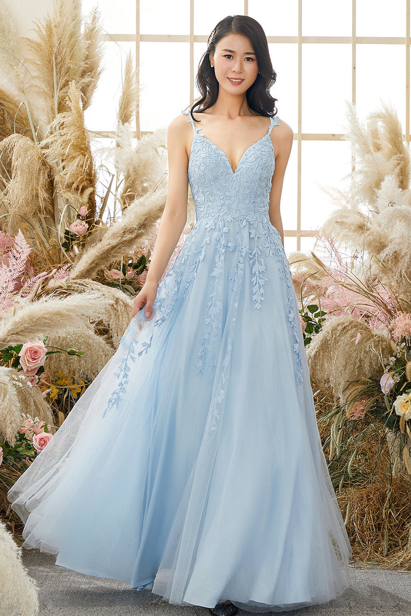 Fashionable tulle ball gown with appliqués - Victoria