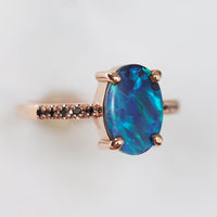 Sapphire and Opal Ring Set (3-piece) – Isabella