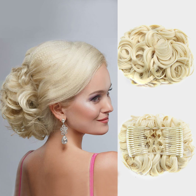 Curly Bun Hair Extension – FluffyFix