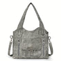 Vintage-Stil Vegane Leder Schultertasche - Marivelle