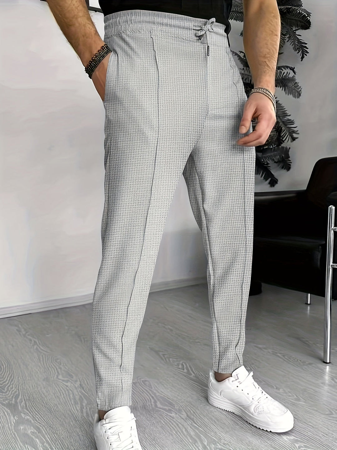 Comfortable waffle joggers for men - Finn