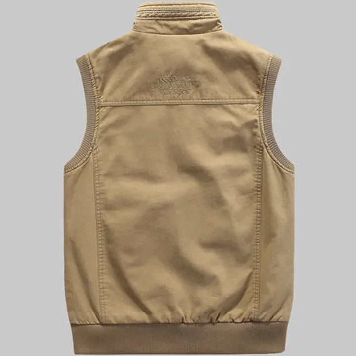 Chaleco vintage para exteriores con bolsillos prácticos para hombre – Elias