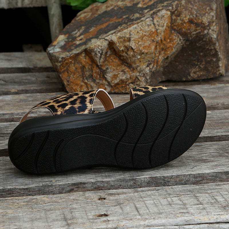 Casual Women's Sandals with Velcro Closure – Nina