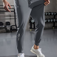 Solid Color Men's Sports Pants with Pockets - Niels