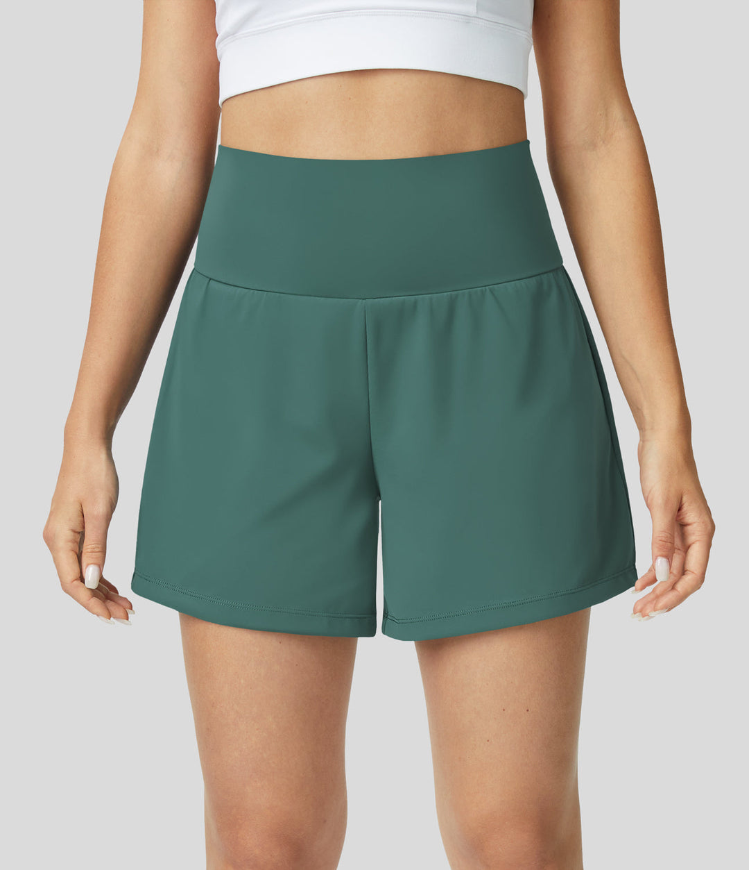 Breathable & Quick-Drying High-Waist Fitness Shorts for Women – Mirabella