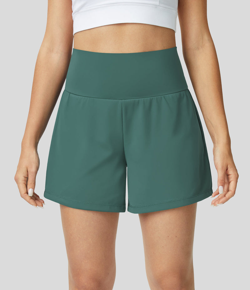 Breathable & Quick-Drying High-Waist Fitness Shorts for Women – Mirabella