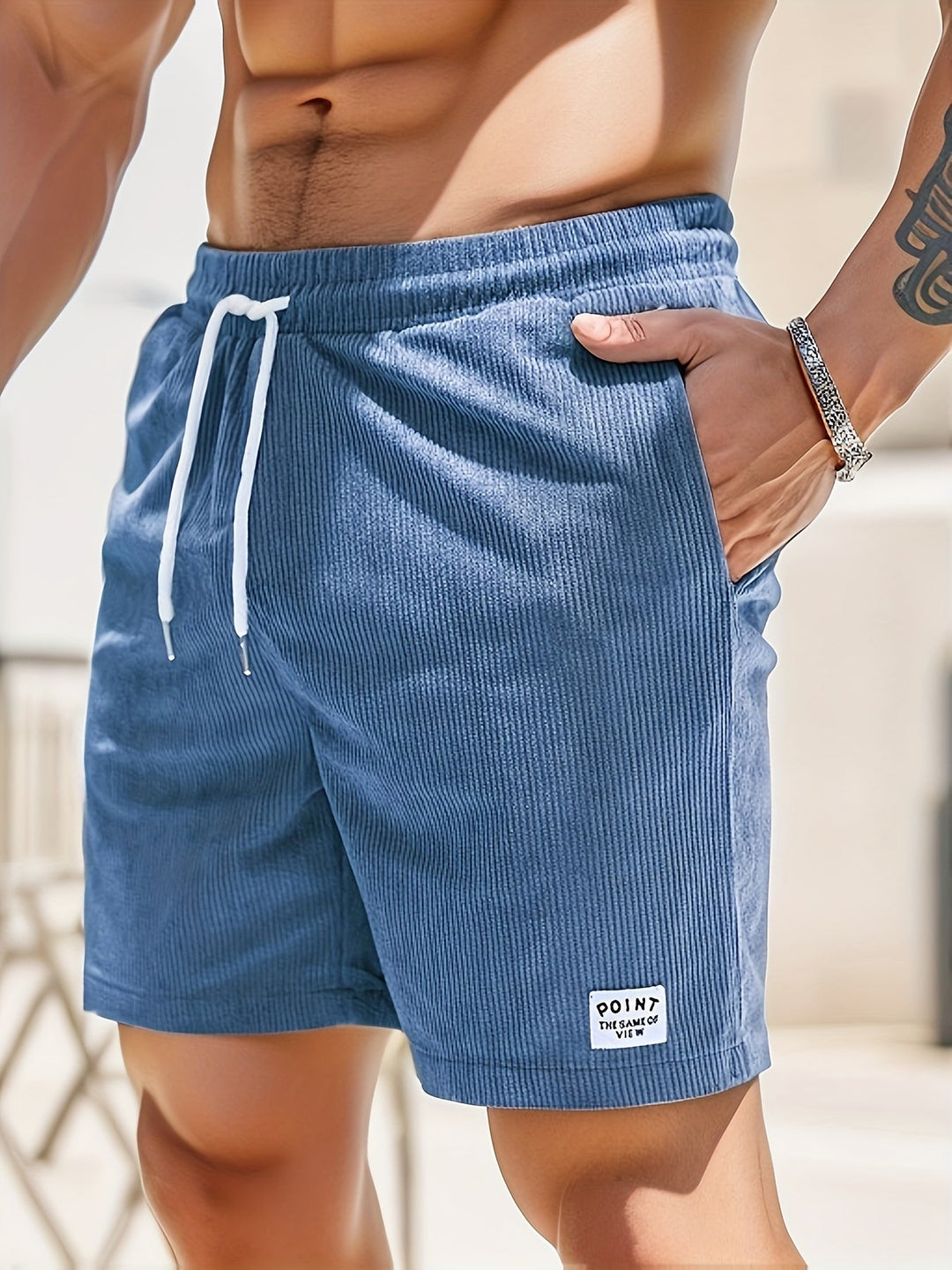 Gestreifte Kurze Hose für Herren – Luca