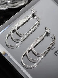 Three-layer Chain Earrings – Aurelia