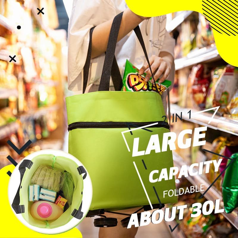 Bolsa de compras convertible 2 en 1 con ruedas – CarryFlex