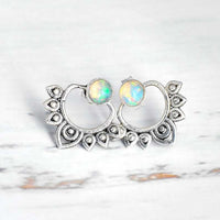 Natural Opal Lotus Earrings – Sophia