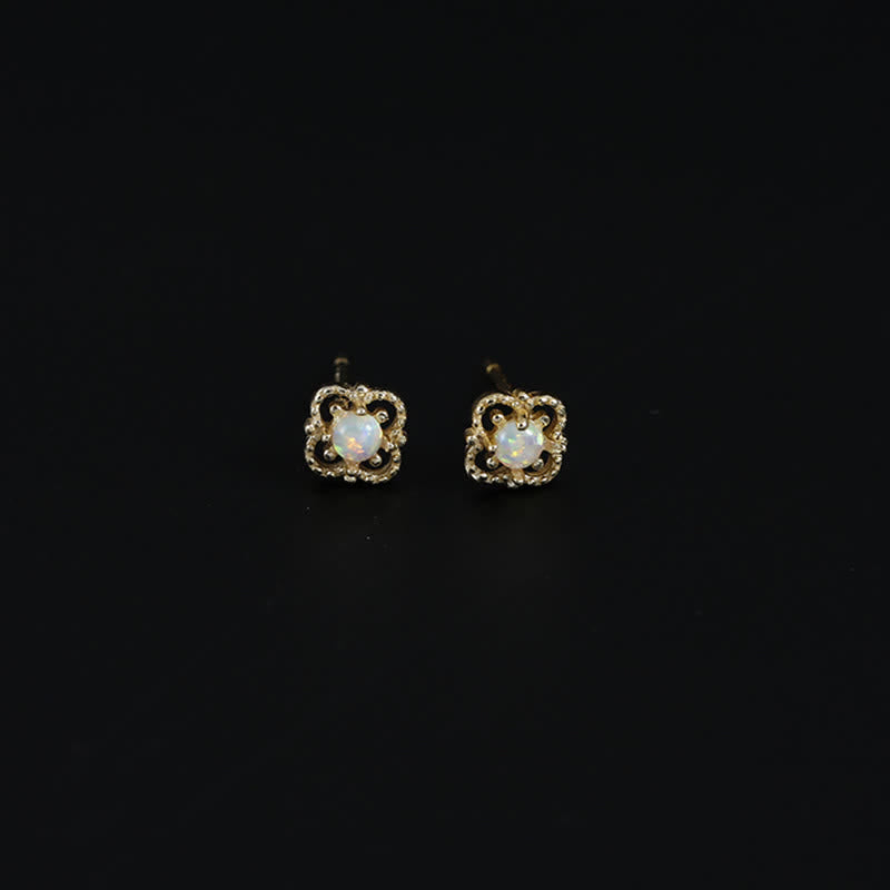 Delikate vintage-øreringe med opal – Seraphina