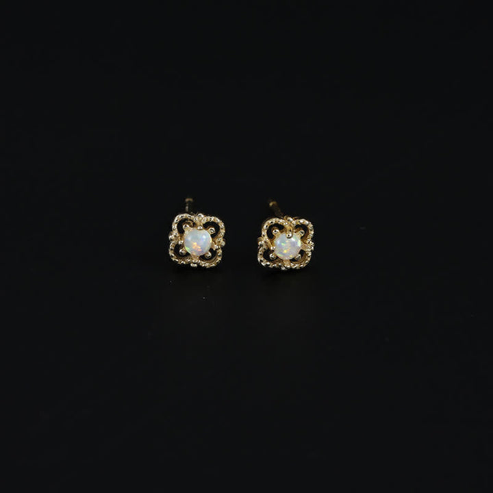 Delikate vintage-øreringe med opal – Seraphina