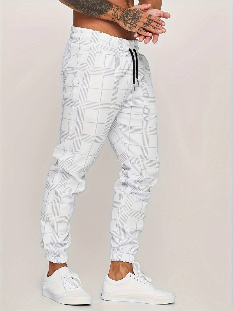 Checked Men's Jogging Pants – Elian Autumn Edition