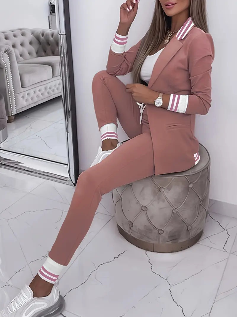 Casual Streetwear Striped Set - Sophie