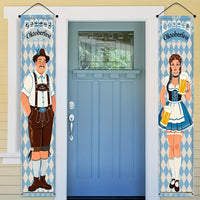 Oktoberfest Banner Sæt Polyester – WiesnWillkommen Oktoberfest 2025