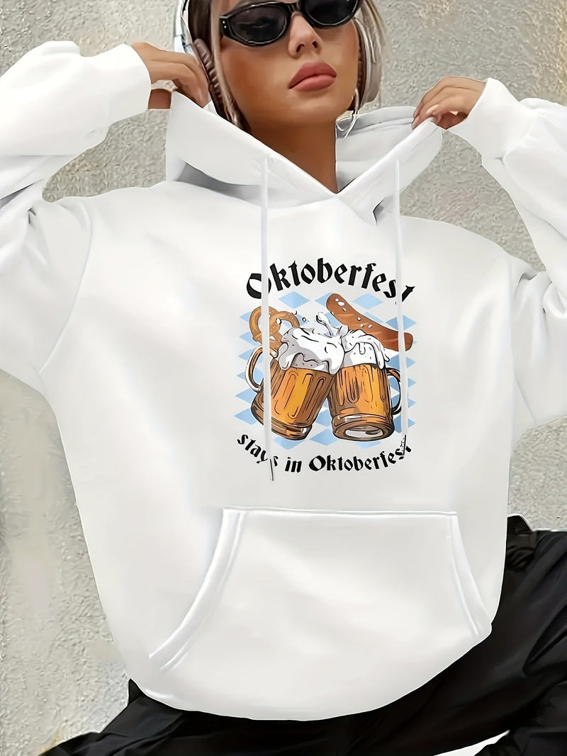Stylish Women's Hoodie – Clara Oktoberfest 2025