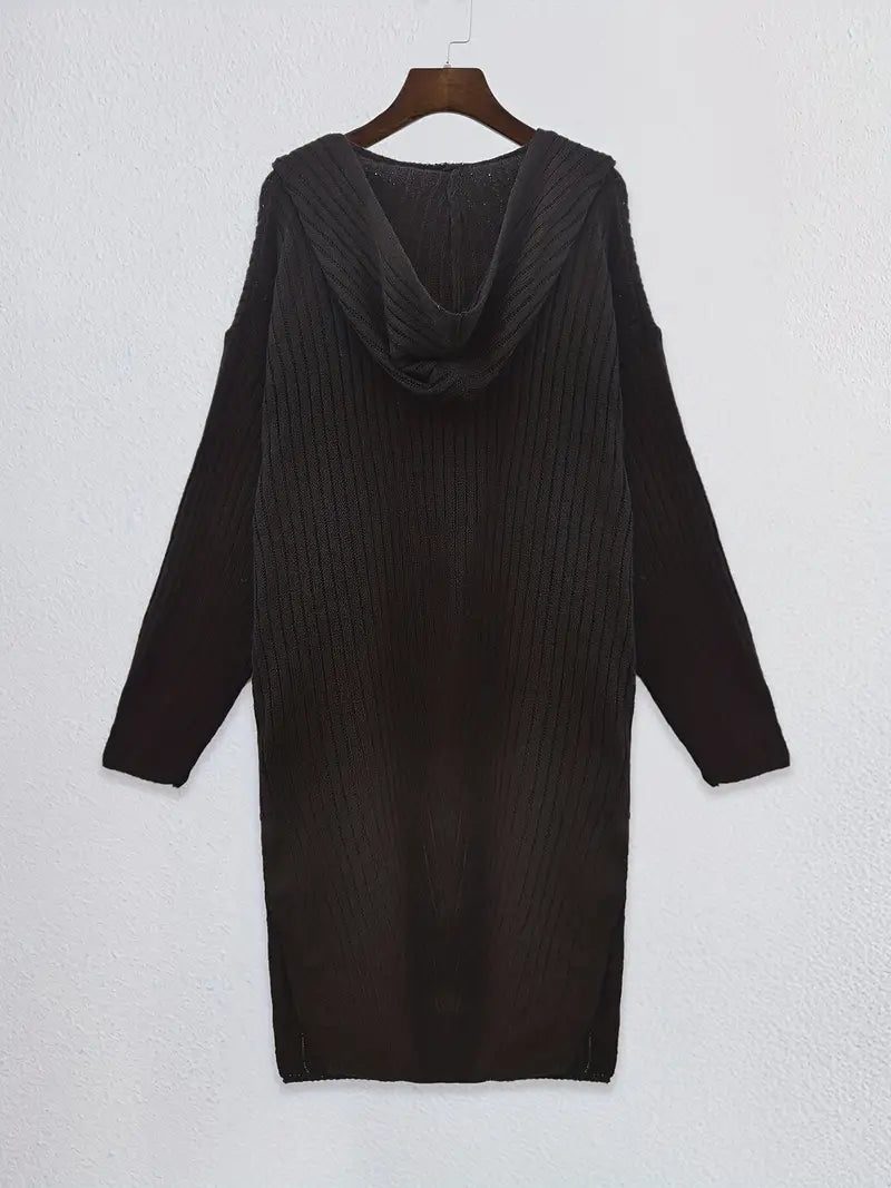 Long Women's Knit Cardigan for Autumn & Winter – Elara