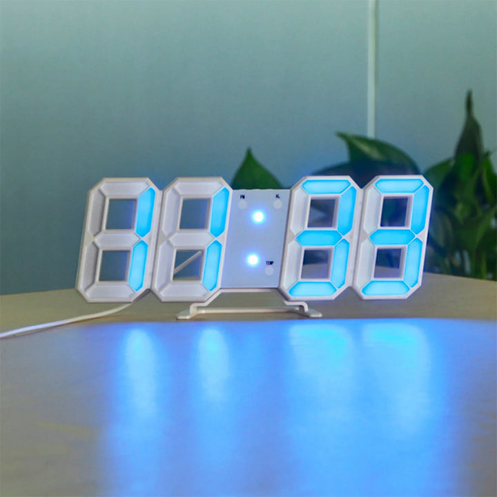 3D LED Wall Clock with Dimmable Light – Timora