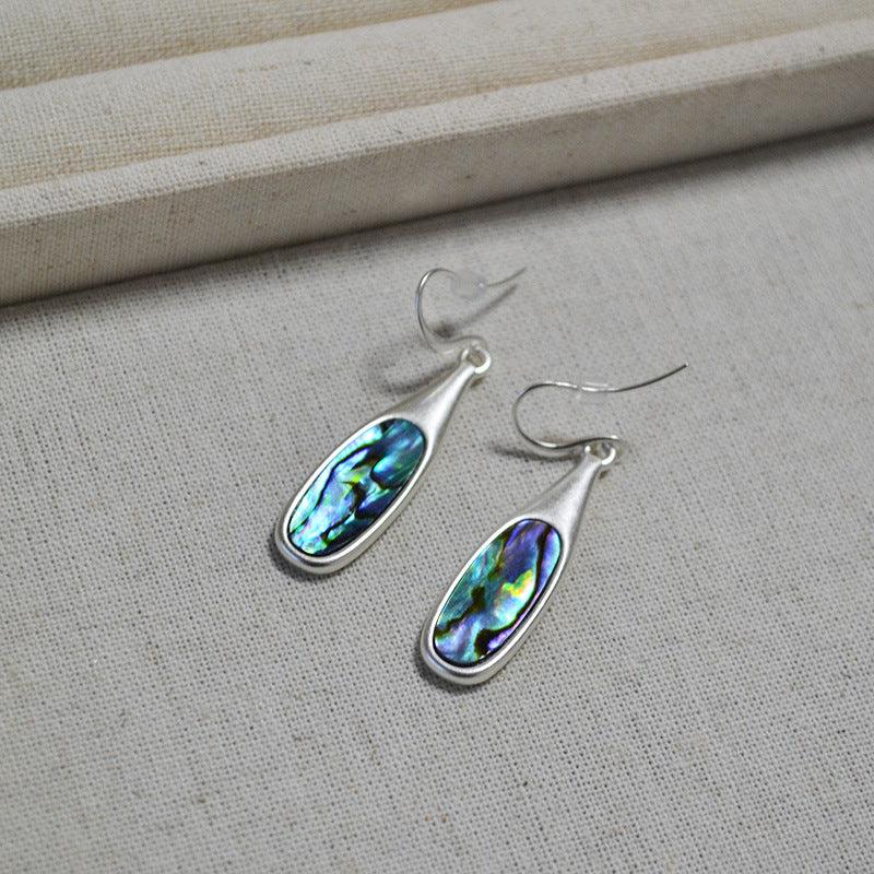 Pendientes de plata vintage multicolores - Adalyn