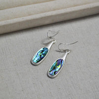 Pendientes de plata vintage multicolores - Adalyn