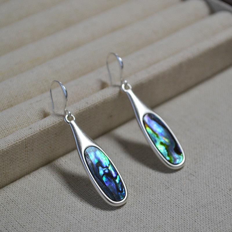 Pendientes de plata vintage multicolores - Adalyn