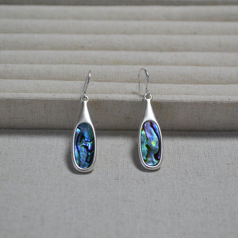 Pendientes de plata vintage multicolores - Adalyn
