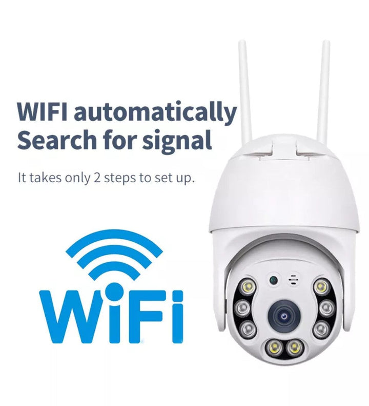 Trådløst utendørs overvåkningskamera med WiFi – SecureView 360