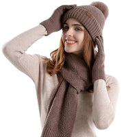 Trendy dame vinter beanie sæt - Lara