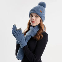Trendy dame vinter beanie sæt - Lara