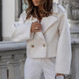 Trendy Kurze Wolljacke für Damen - Elly